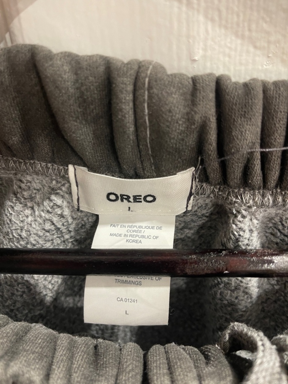 OREO Charcoal Men's Fleece Jogger Sweatpants - Picture 2 of 6